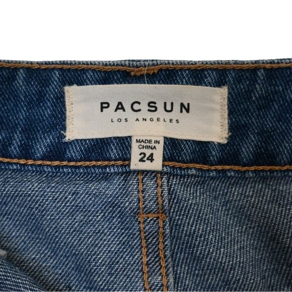 PacSun Womens 24 Denim Exposed Zipper Jean Denim Mini Skirt - Picture 8 of 9